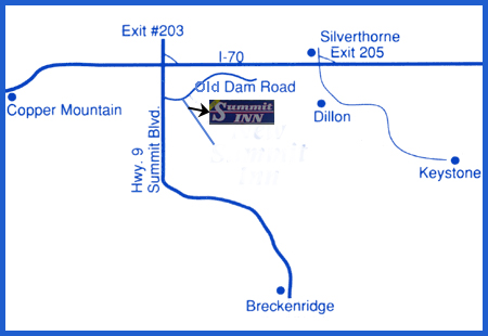 map of Frisco in Summit County